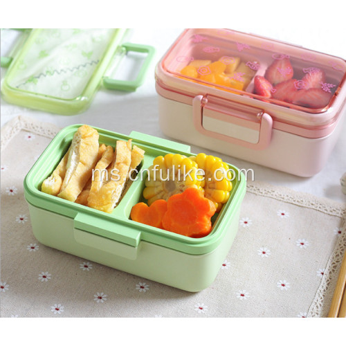 Tott Fiber Lunch Box Makan dengan Pembahagi